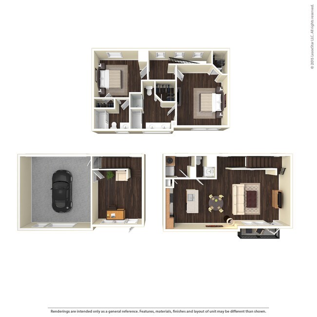 2 Bedroom B1 3006 floor plan